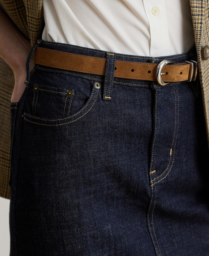 Lauren Ralph Lauren Denim Pencil Skirt - Rinse Wash