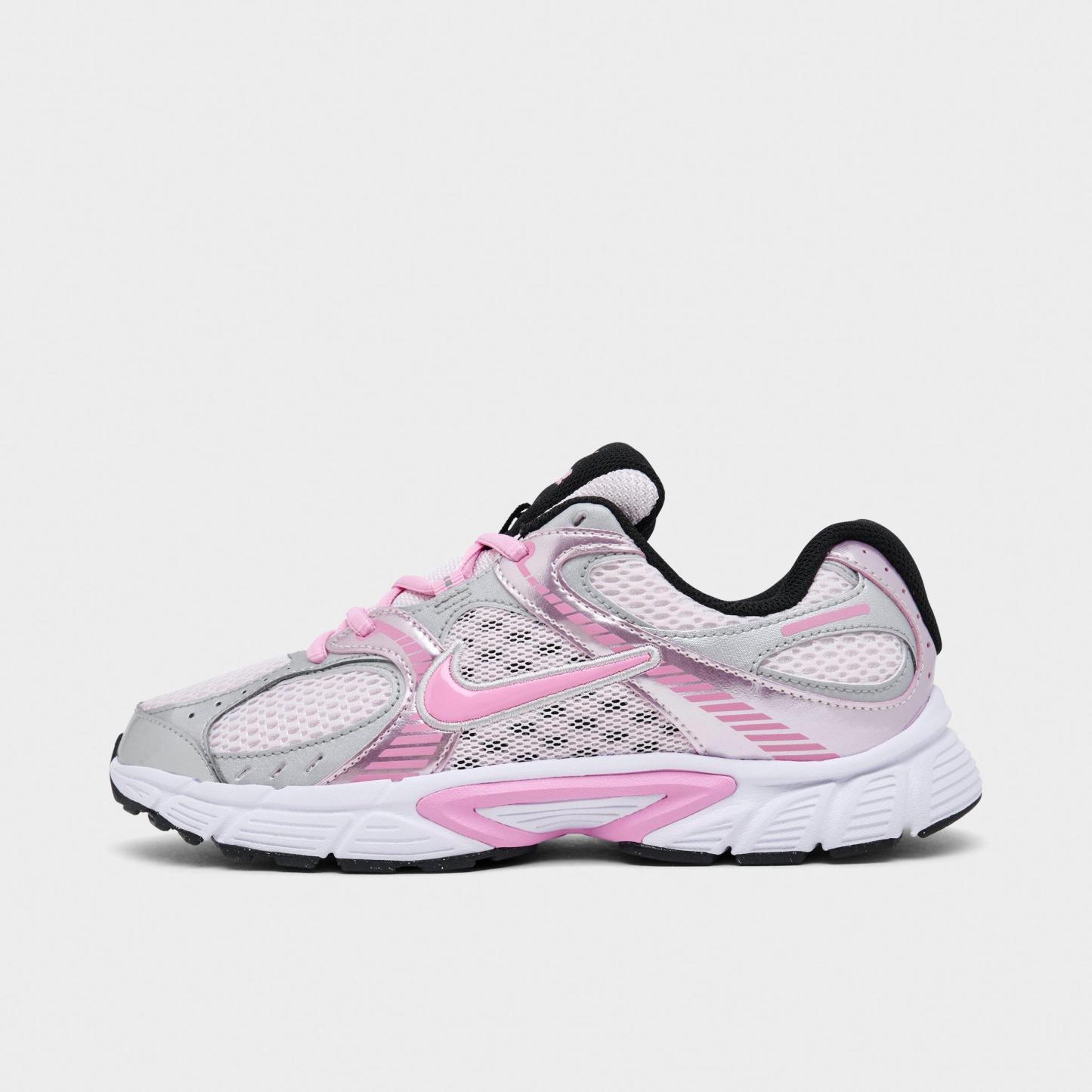 Big Kids' Nithtke V5 RNR Casual Shoes - Pearl Pink/Pink Rise - Left shoe facing left. Outside of the shoe.