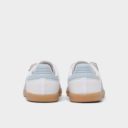 Kids' Toddler adidas Originals Samba OG Comfort Closure Casual Shoes - Cloud White/Crystal Sky/Gum - view 4