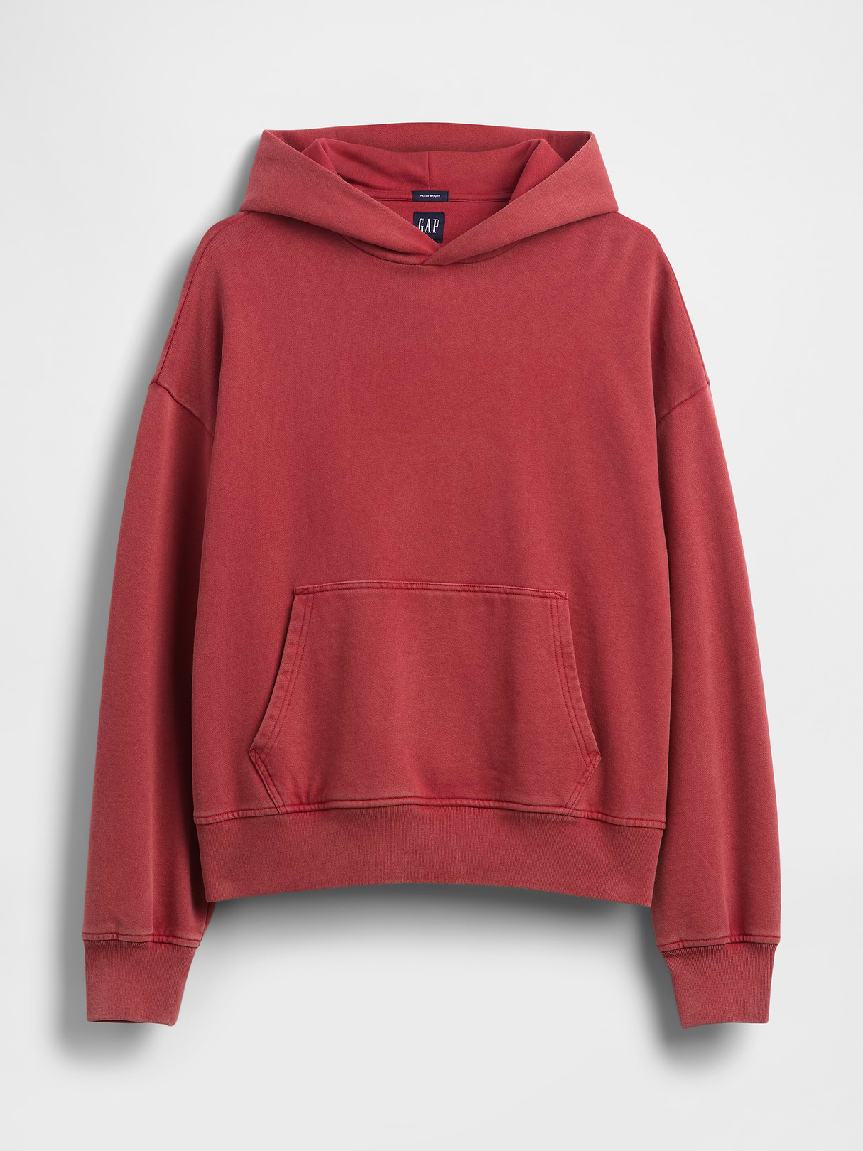 Adult Heavyweight Oversized Hoodie - BARN RED