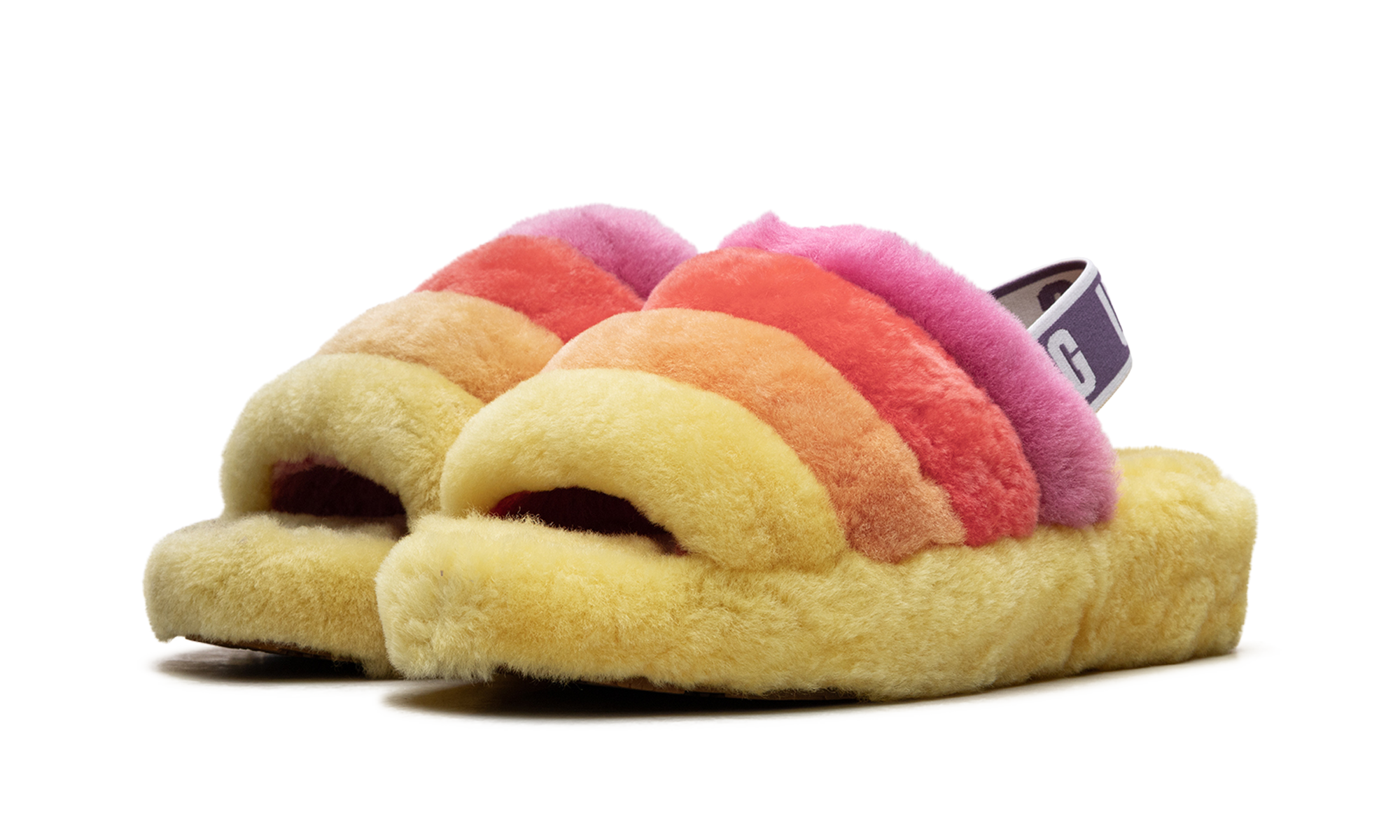 Fluff Yeah Slide WMNS "Rainbow Yellow" 1097169 PRYW - view 2