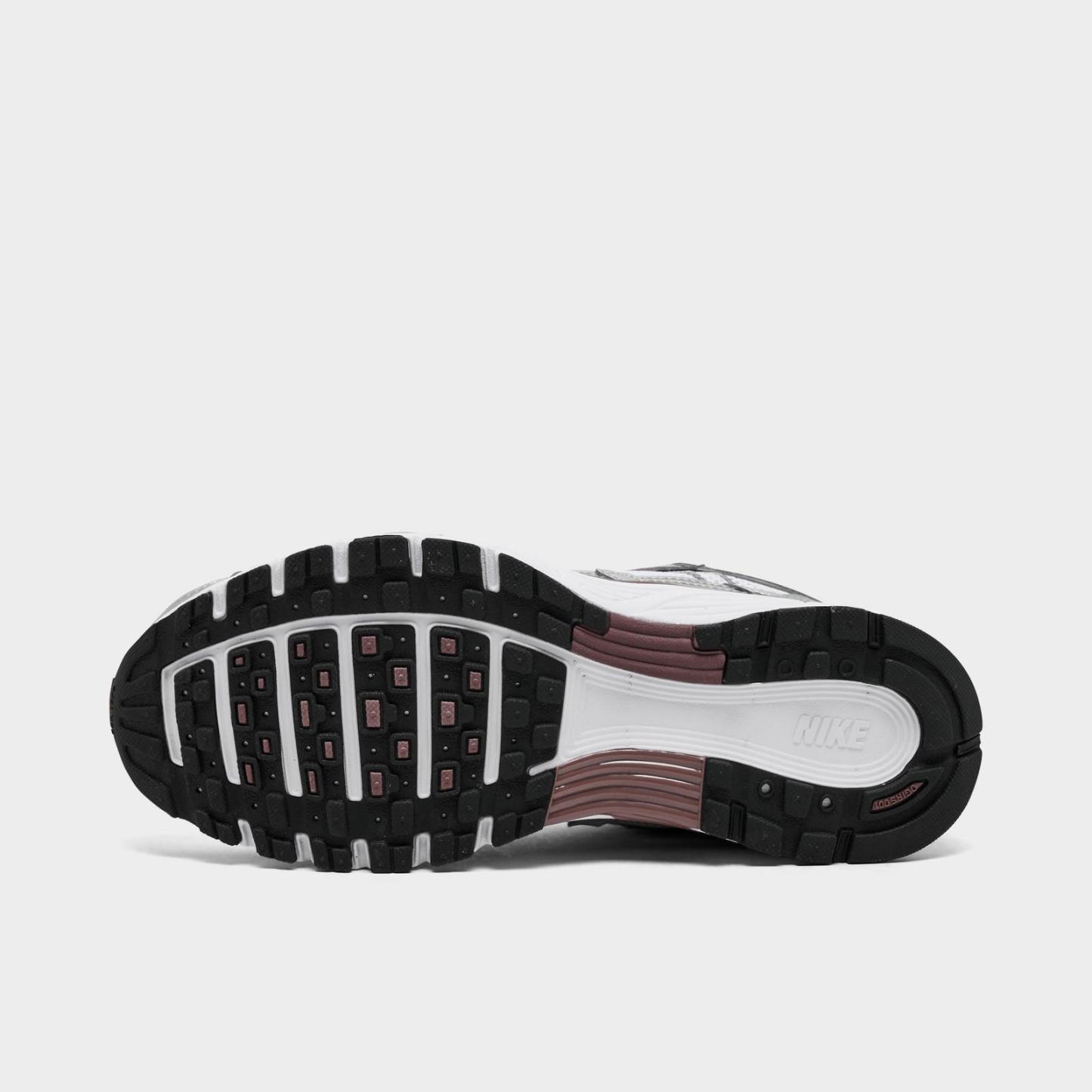 Women's Nike P-6000 Casual Shoes - White/Metallic Silver/Black/Tattoo