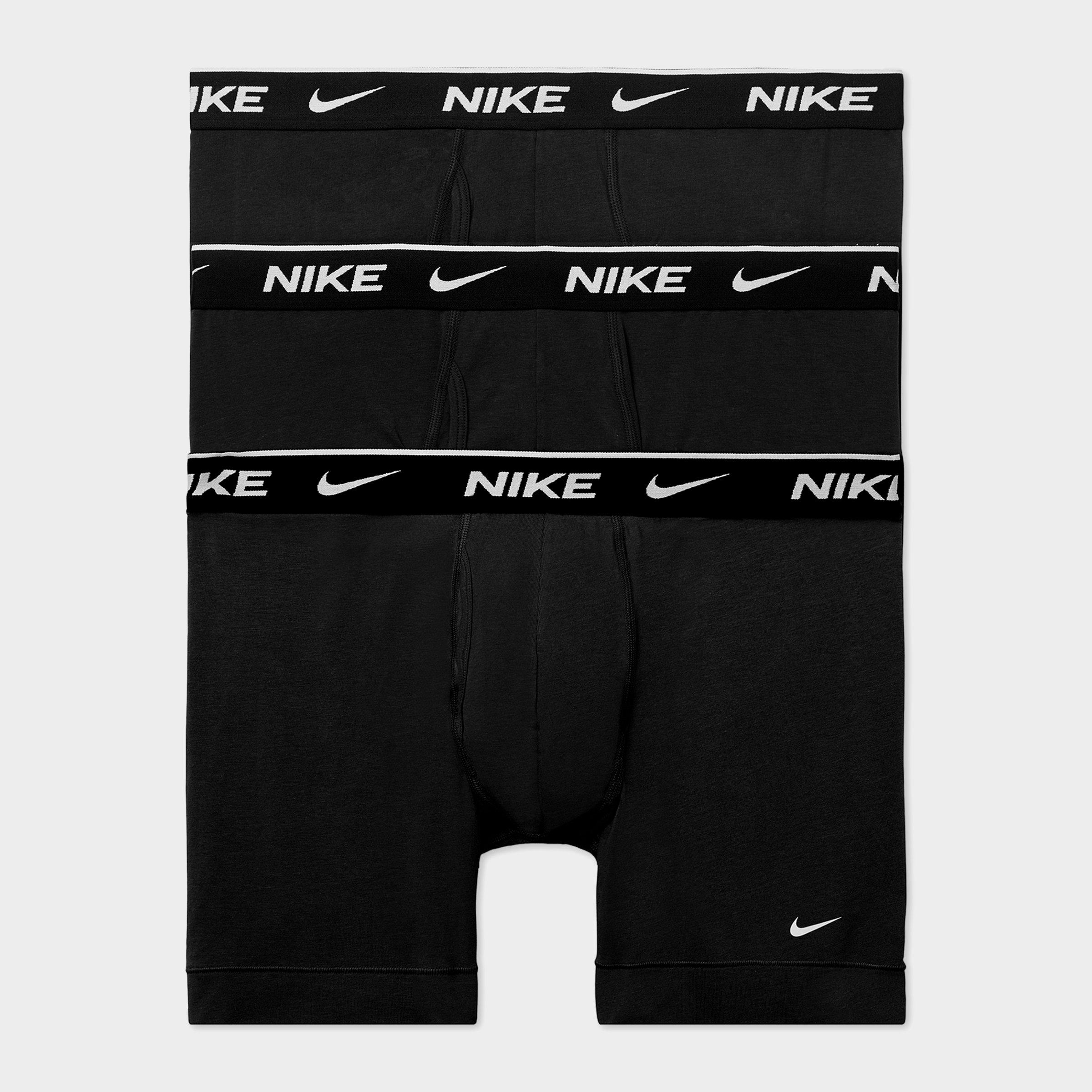 Men's Nithtke Stretch Cotton Boxer Briefs (3-Pack) - Black/Black/Black (KE1167-001)