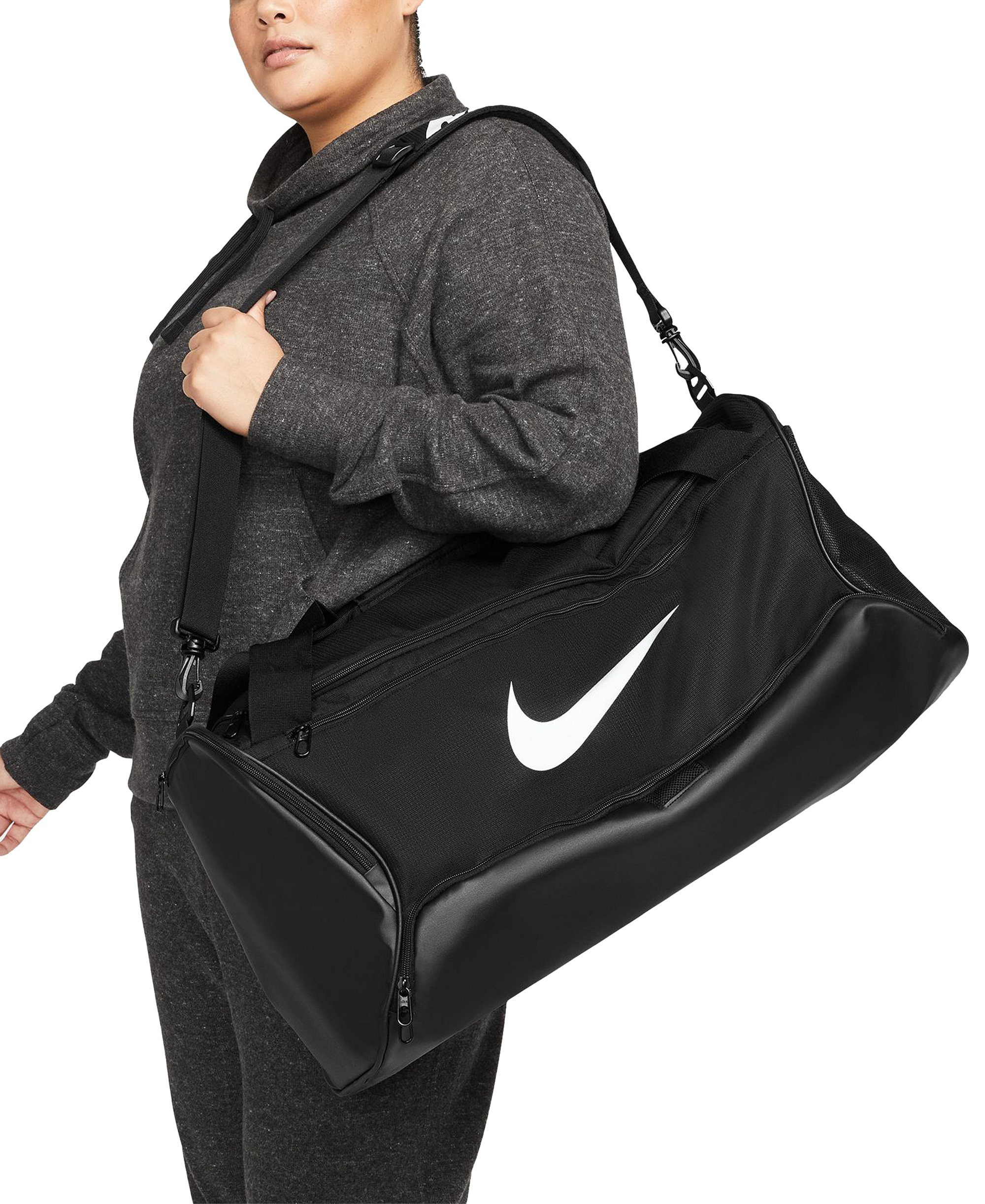 Nike Brasilia 9.5 Training Duffel Bag (Medium, 60L) - Black