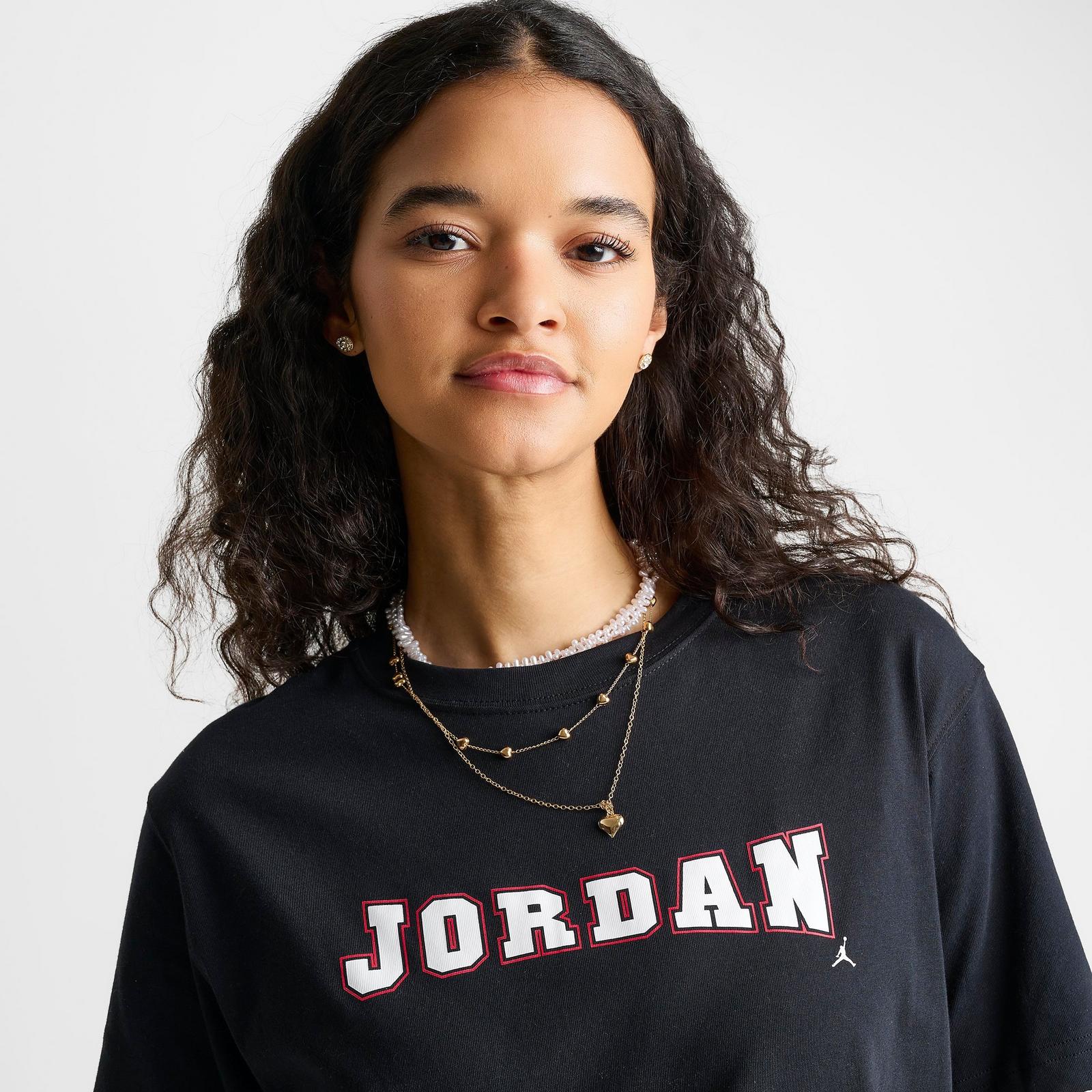 Women's Jordan Varsity Graphic T-Shirt - Black/White - view 5
