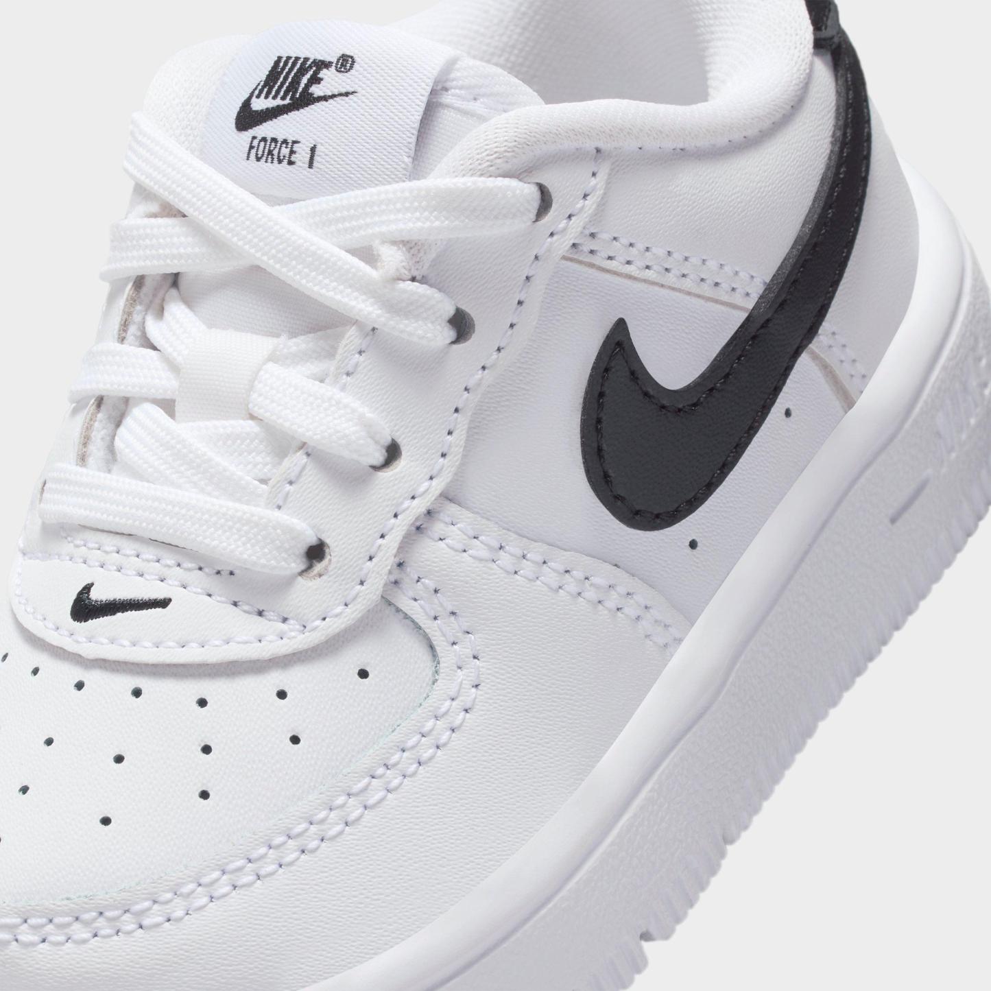 Infant and Kids' Toddler Nithtke Force 1 Low Casual Shoes - Part 1 - White/Black - Detail shot