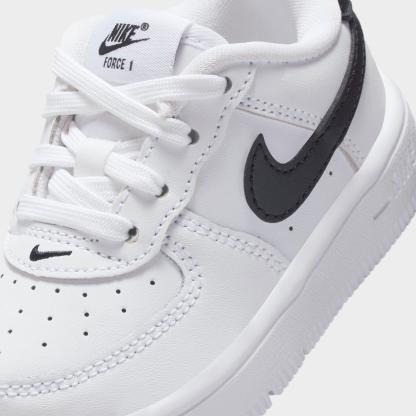 Infant and Kids' Toddler Nithtke Force 1 Low Casual Shoes - Part 1 - White/Black - Detail shot