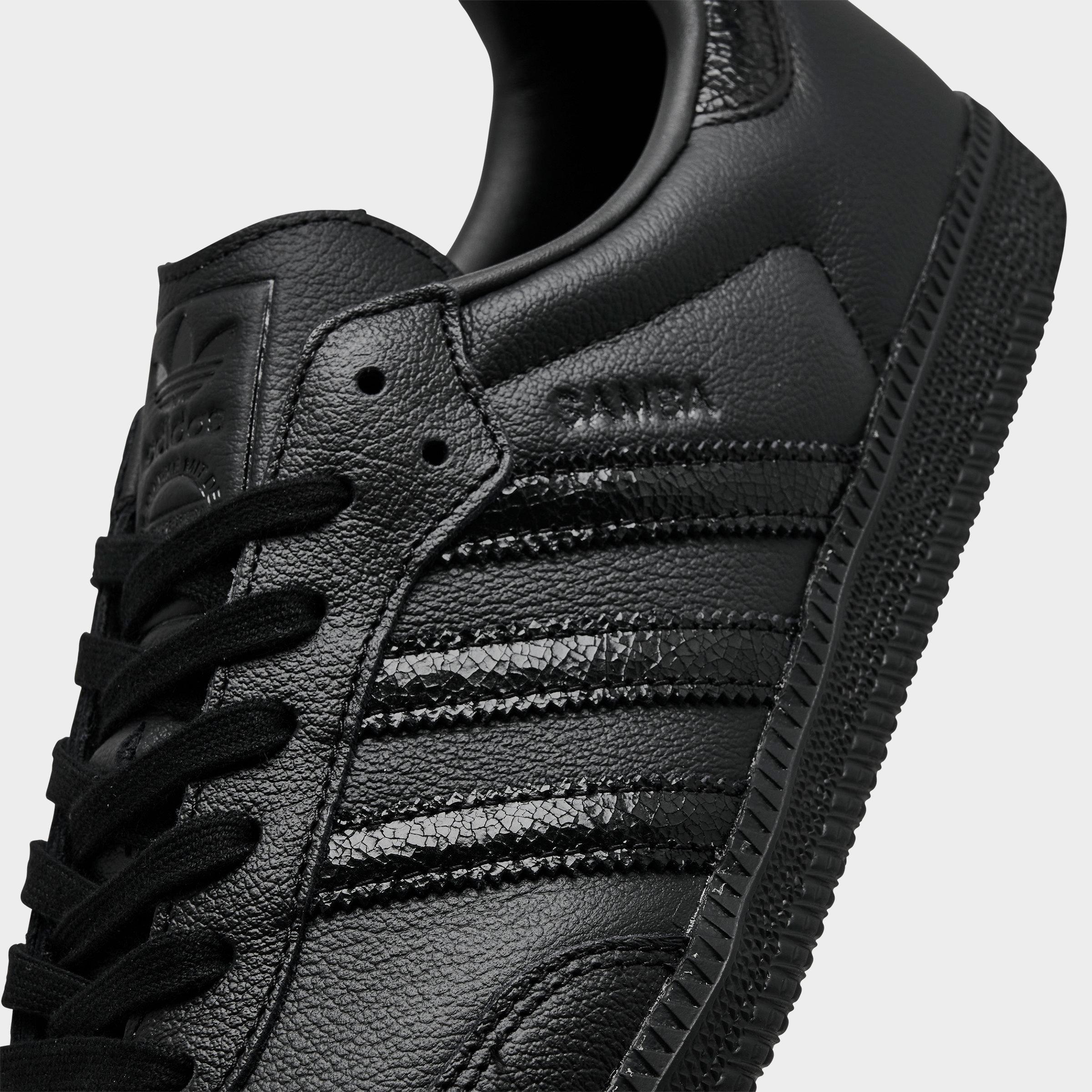 Men's adidas Originals Samba OG Casual Shoes - Part 2 - Core Black/Core Black/Core Black - Detail shot