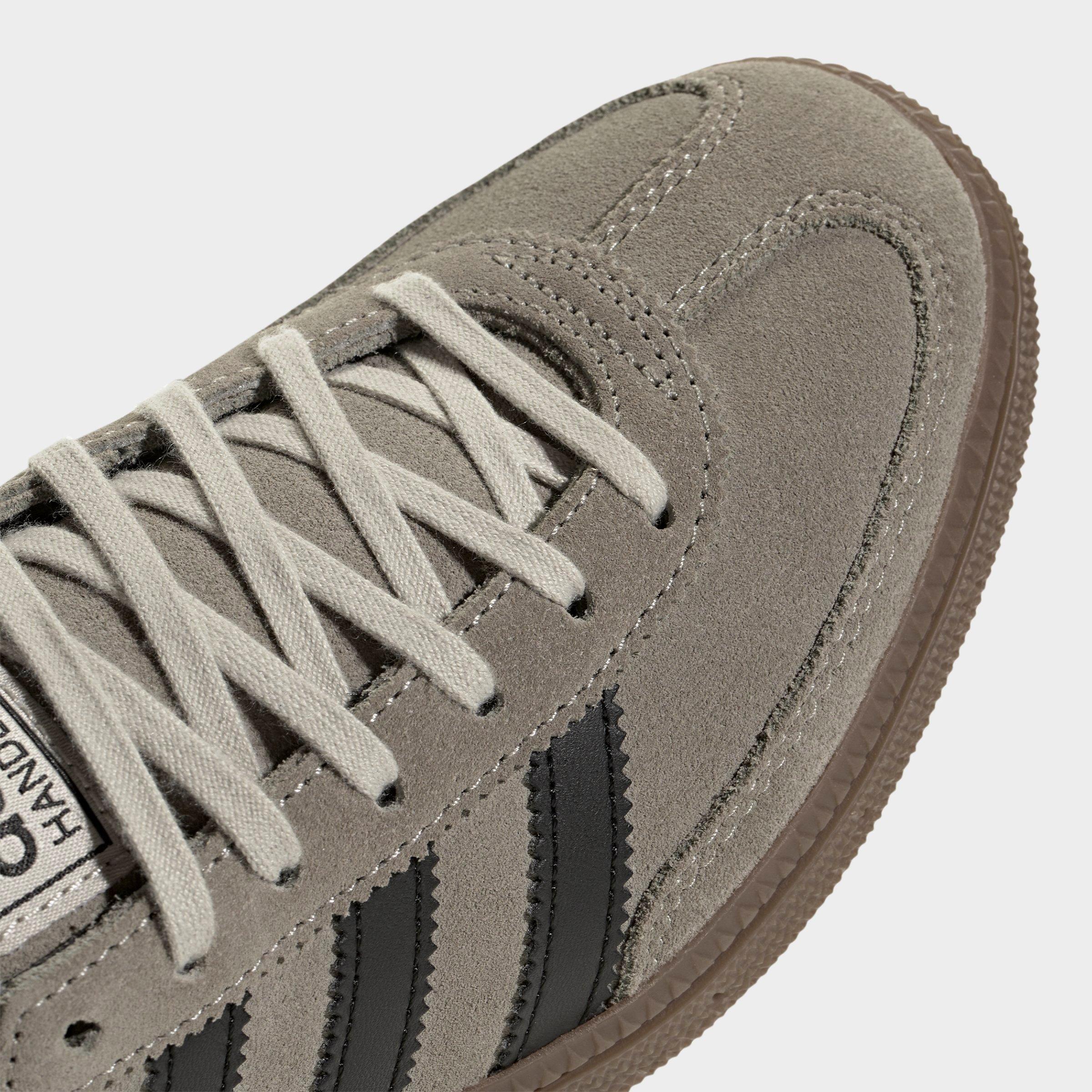 Big Kids' adidas Originals Handball Spezial Casual Shoes - Part 1 - Silver Pebble/Core Black/Gum - Detail shot