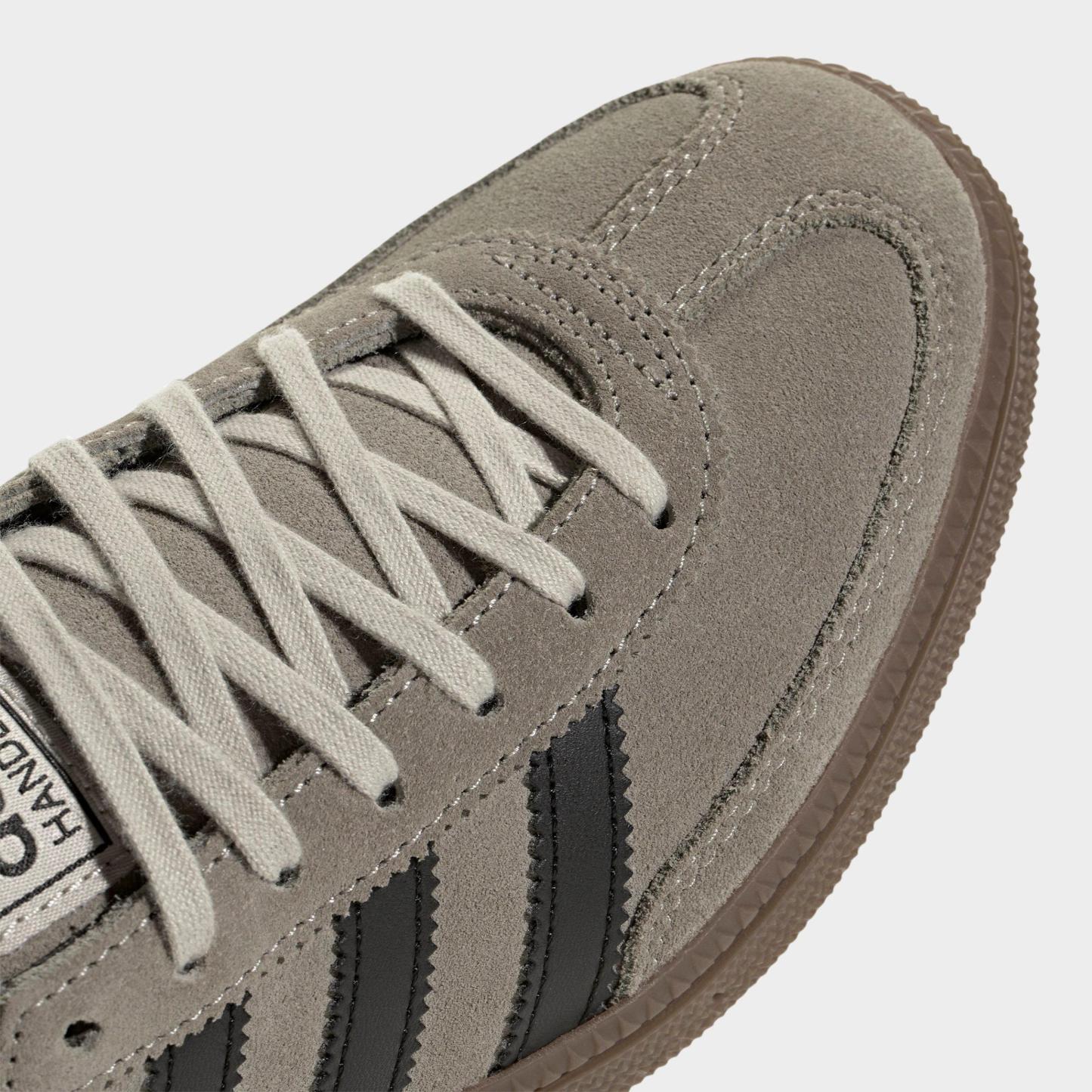 Big Kids' adidas Originals Handball Spezial Casual Shoes - Part 1 - Silver Pebble/Core Black/Gum - Detail shot