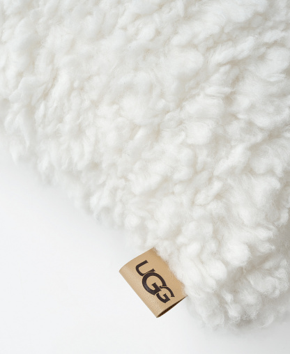 UGG® Shira Textured Decorative Pillow, 20" x 20" - Snow