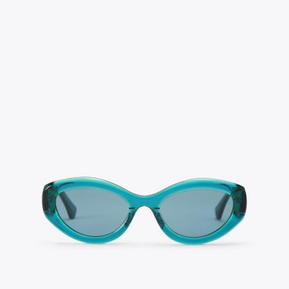 Kurt Geiger London Small Kensington Cat Eye Sunglasses - Blue