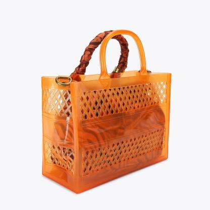 Kurt Geiger London Small Jelly Tote Bag - Tan - view 4