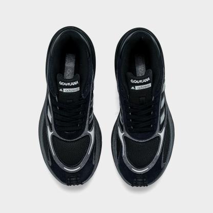 Men's adidas Adizero Goukana Casual Shoes - Core Black/Silver Metallic/Carbon - Top view