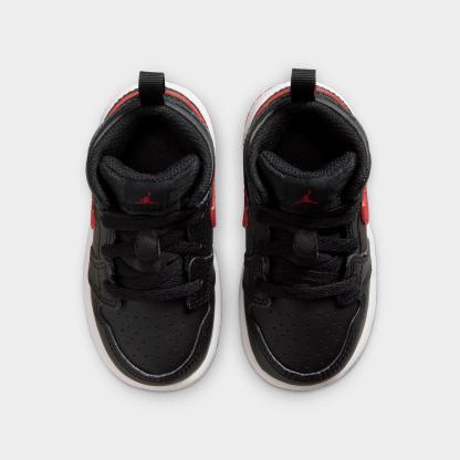Kids' Toddler Air Jordan Retro 1 Mid Casual Shoes - Black/White/University Red - view 5