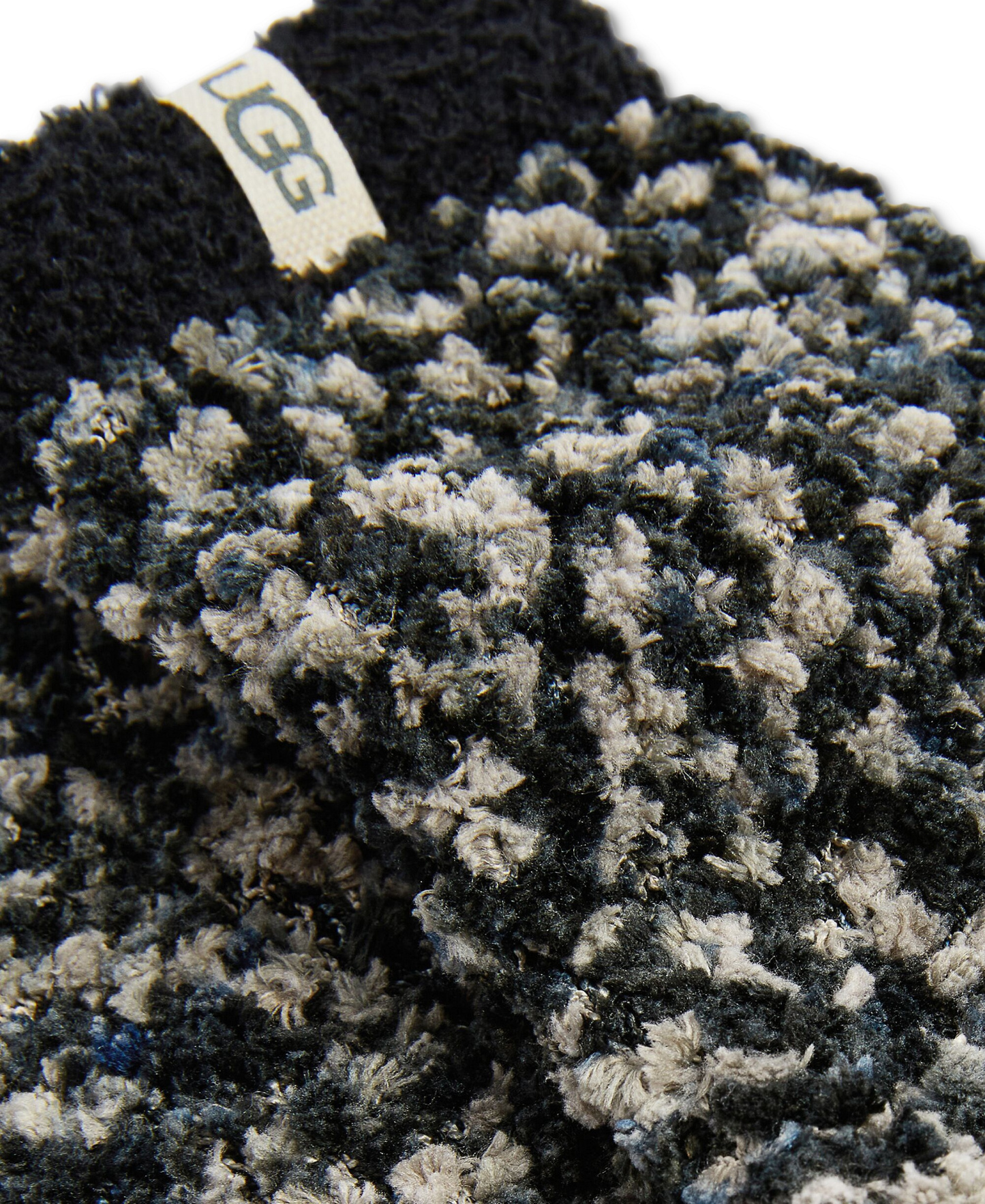 UGG Women's Cozy Chenille Crew Socks - Black / Gray