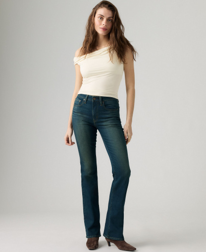 Levi's 725 High-Waist Classic Stretch Bootcut Jeans - Tint Time