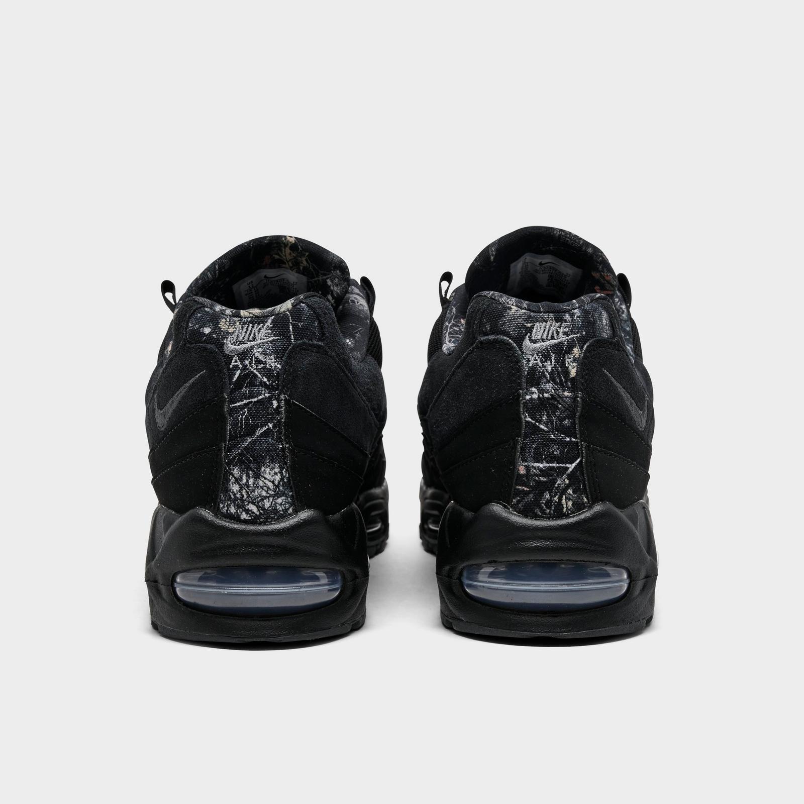 Men's Nike Air Max 95 Big Bubble Casual Shoes - Black/Dark Smoke Grey/Metallic Cool Grey/Black