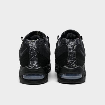 Men's Nike Air Max 95 Big Bubble Casual Shoes - Black/Dark Smoke Grey/Metallic Cool Grey/Black