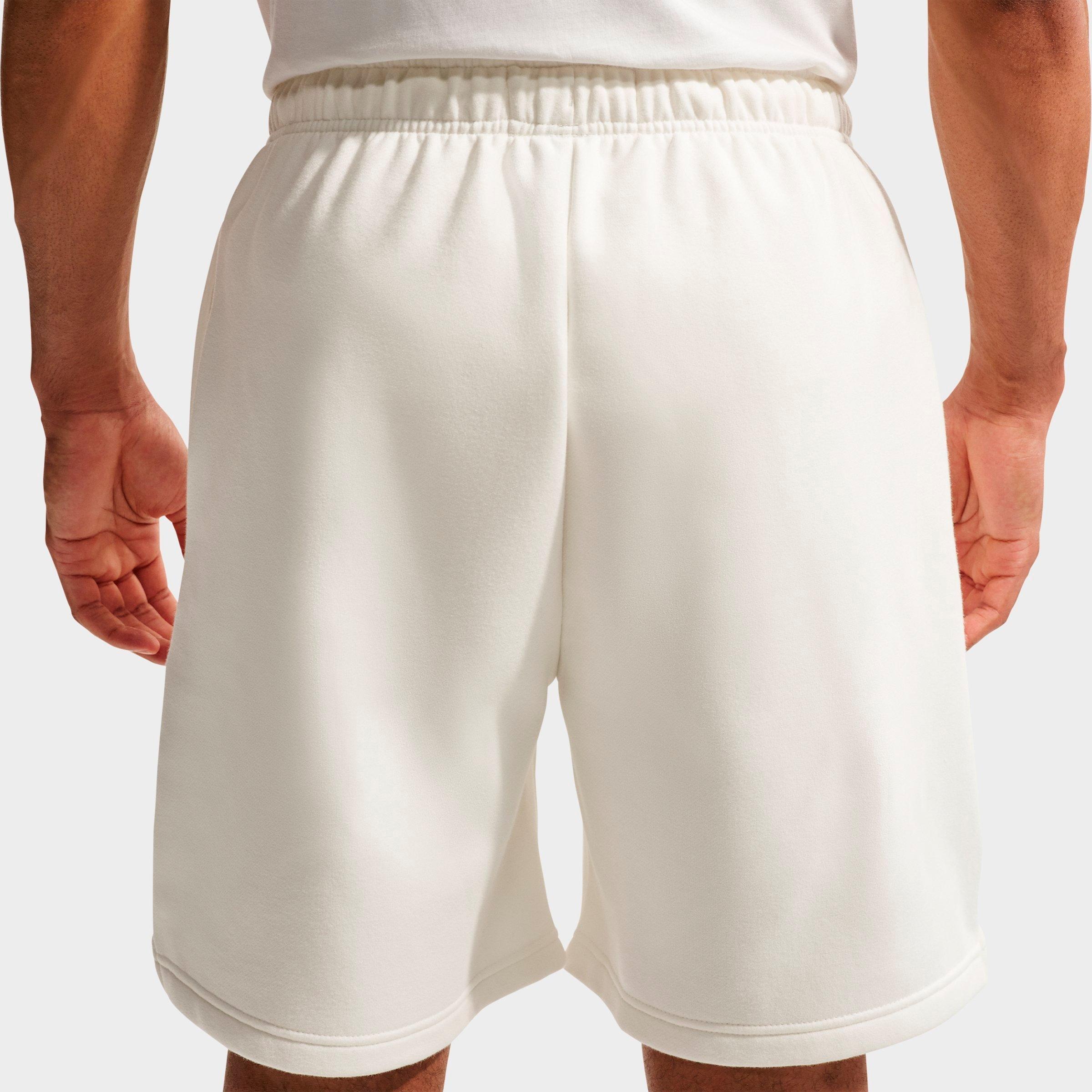 Men's Nithtke Standard Issue Therma-FIT 8" Brushed Fleece Basketball Shorts - Sail/Pale Ivory