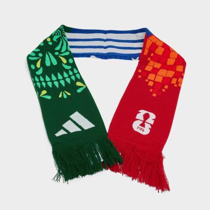 adidas FIFA World Cup 26 Host Nations Scarf - Power Red/Amazon Green/Royal Blue - view 1