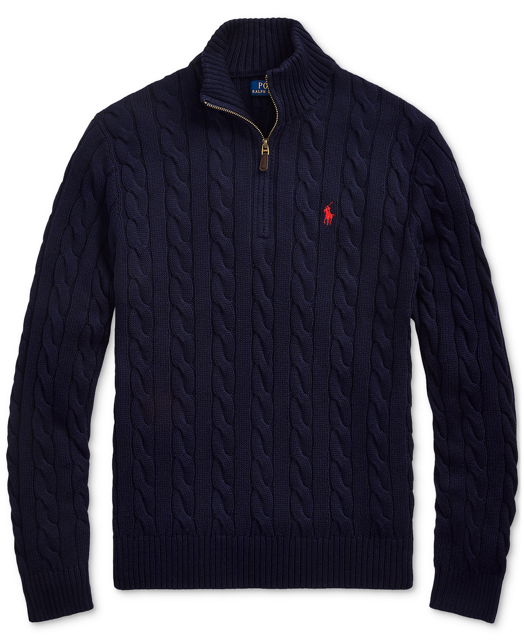 Polo Ralph Lauren Men's Cable-Knit Cotton Sweater - Hunter Navy