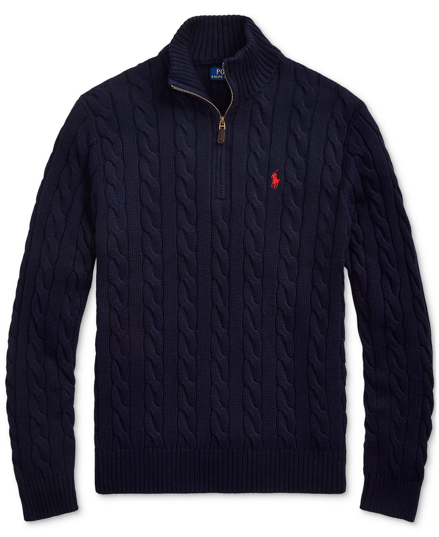Polo Ralph Lauren Men's Cable-Knit Cotton Sweater - Hunter Navy
