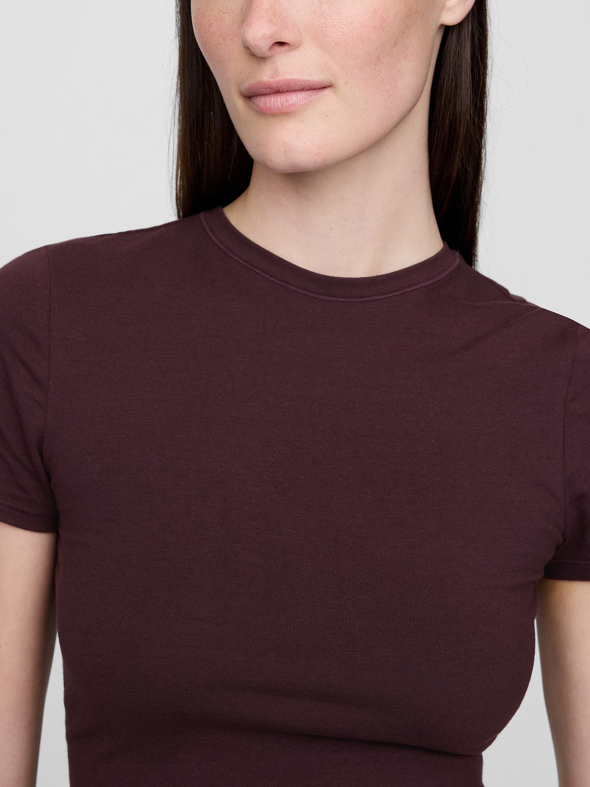 CloseKnit Jersey T-Shirt - Red bordeaux