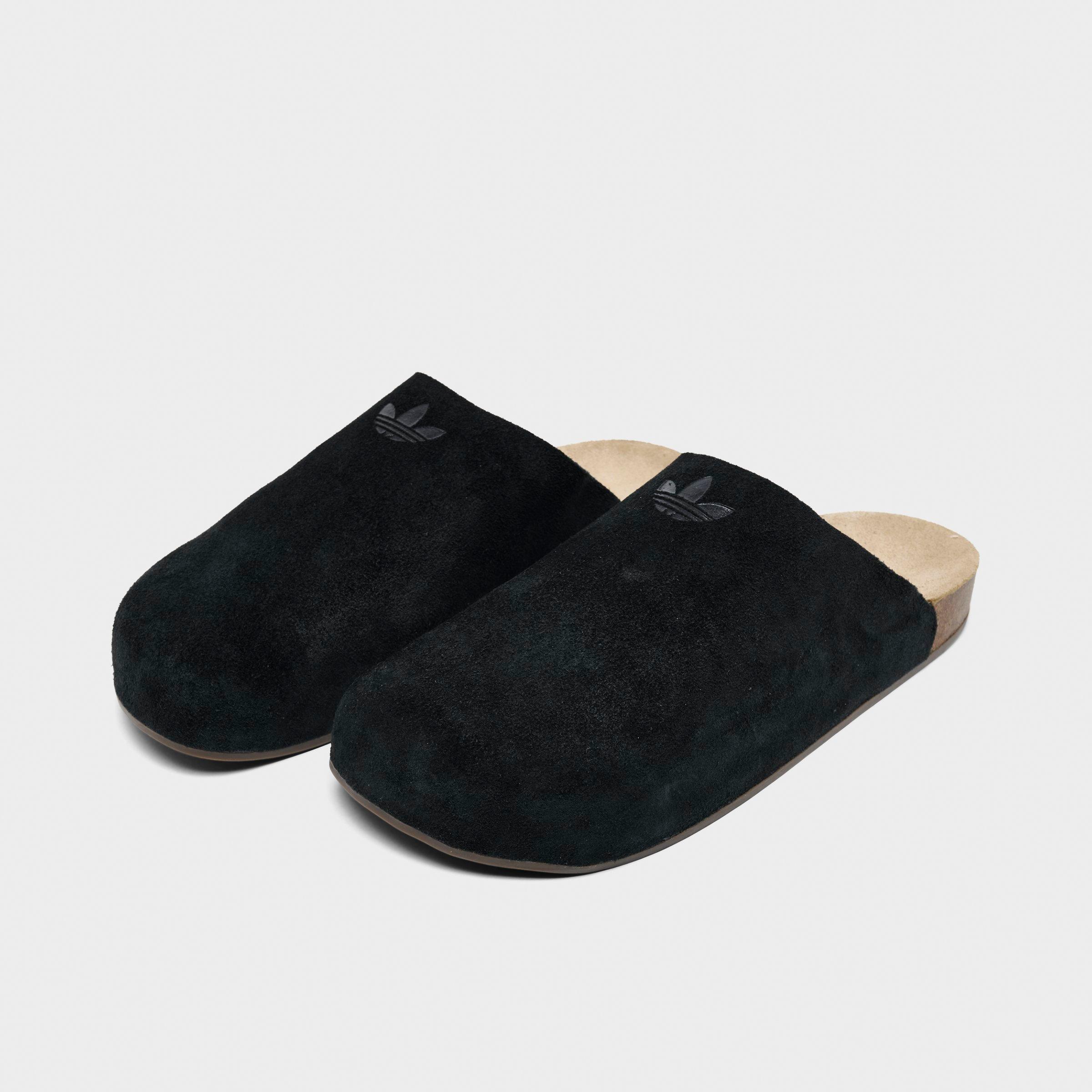 Men's adidas Originals Adimule Slide Sandals - Core Black/Core Black/Gum - Both shoes facing left