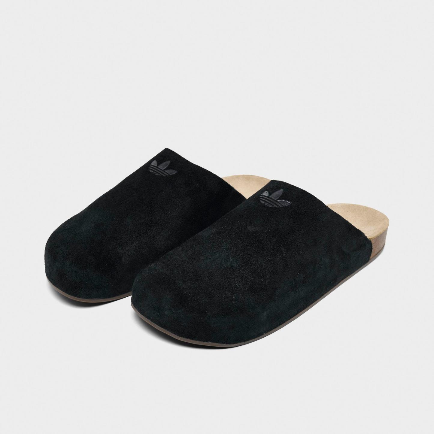 Men's adidas Originals Adimule Slide Sandals - Core Black/Core Black/Gum - Both shoes facing left