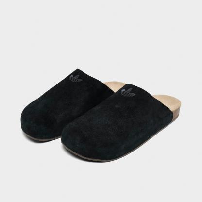 Men's adidas Originals Adimule Slide Sandals - Core Black/Core Black/Gum - Both shoes facing left