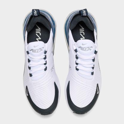 Women's Nithtke Air Max 270 Casual Shoes - Part 1 - White/Seaweed/Metallic Silver - Top view