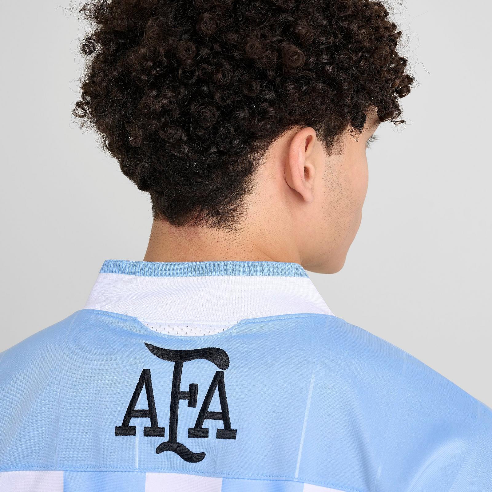 Men's adidas Bringback Remixed Argentina Soccer Jersey - Clear Blue/White/Black - view 6
