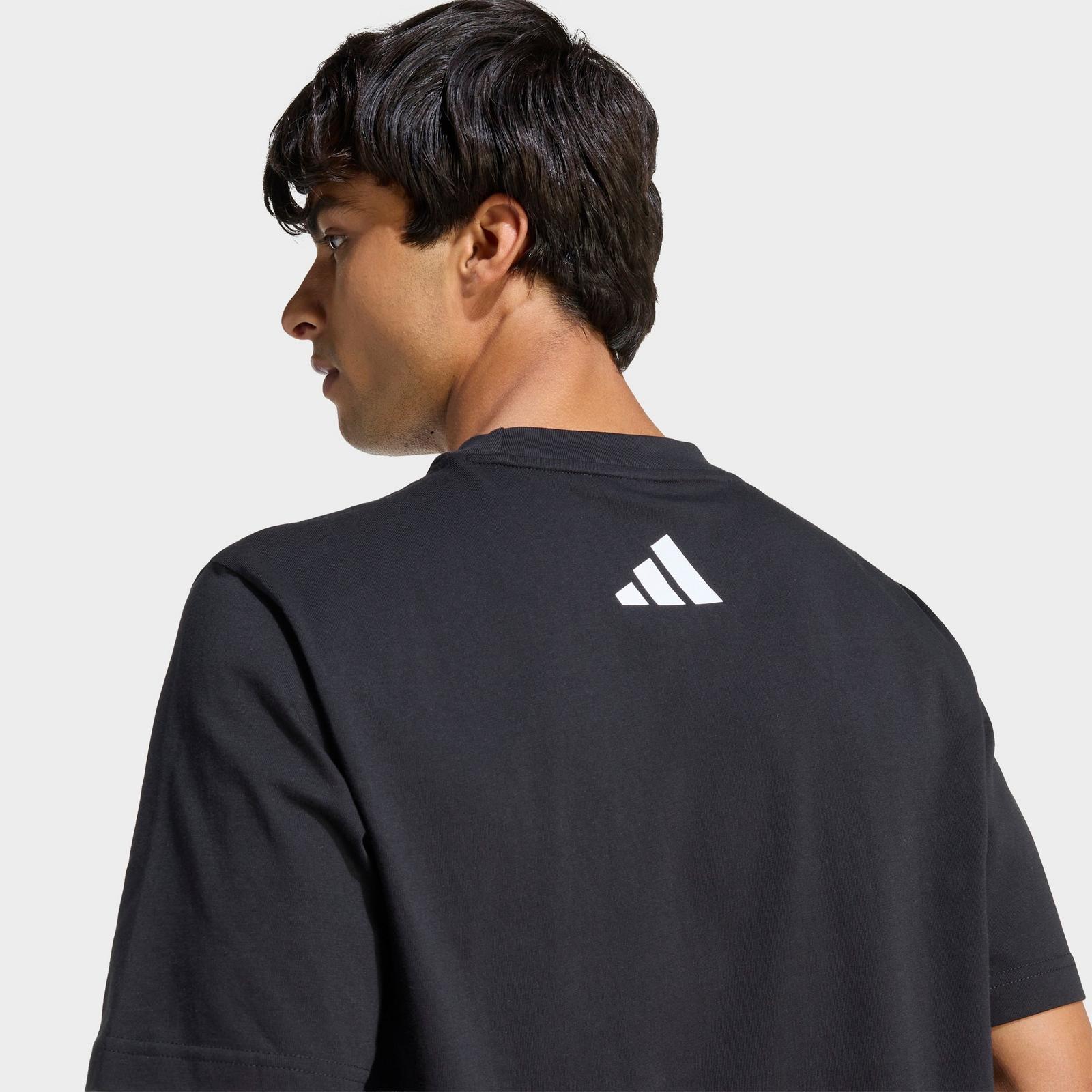 Men's adidas Mercedes-AMG Petronas F1 Team DNA Graphic T-Shirt - Black/Semi Mint Rush - view 5