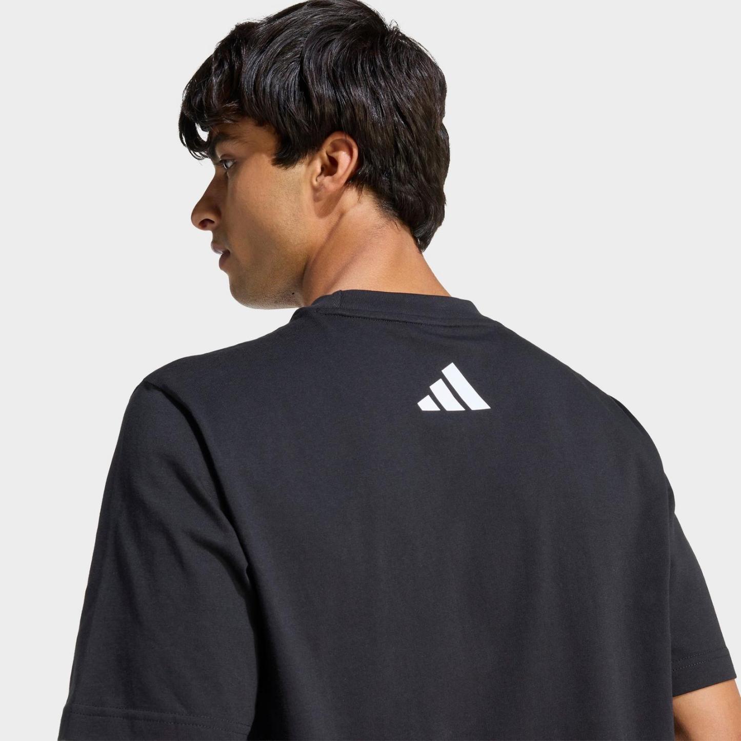 Men's adidas Mercedes-AMG Petronas F1 Team DNA Graphic T-Shirt - Black/Semi Mint Rush - view 5