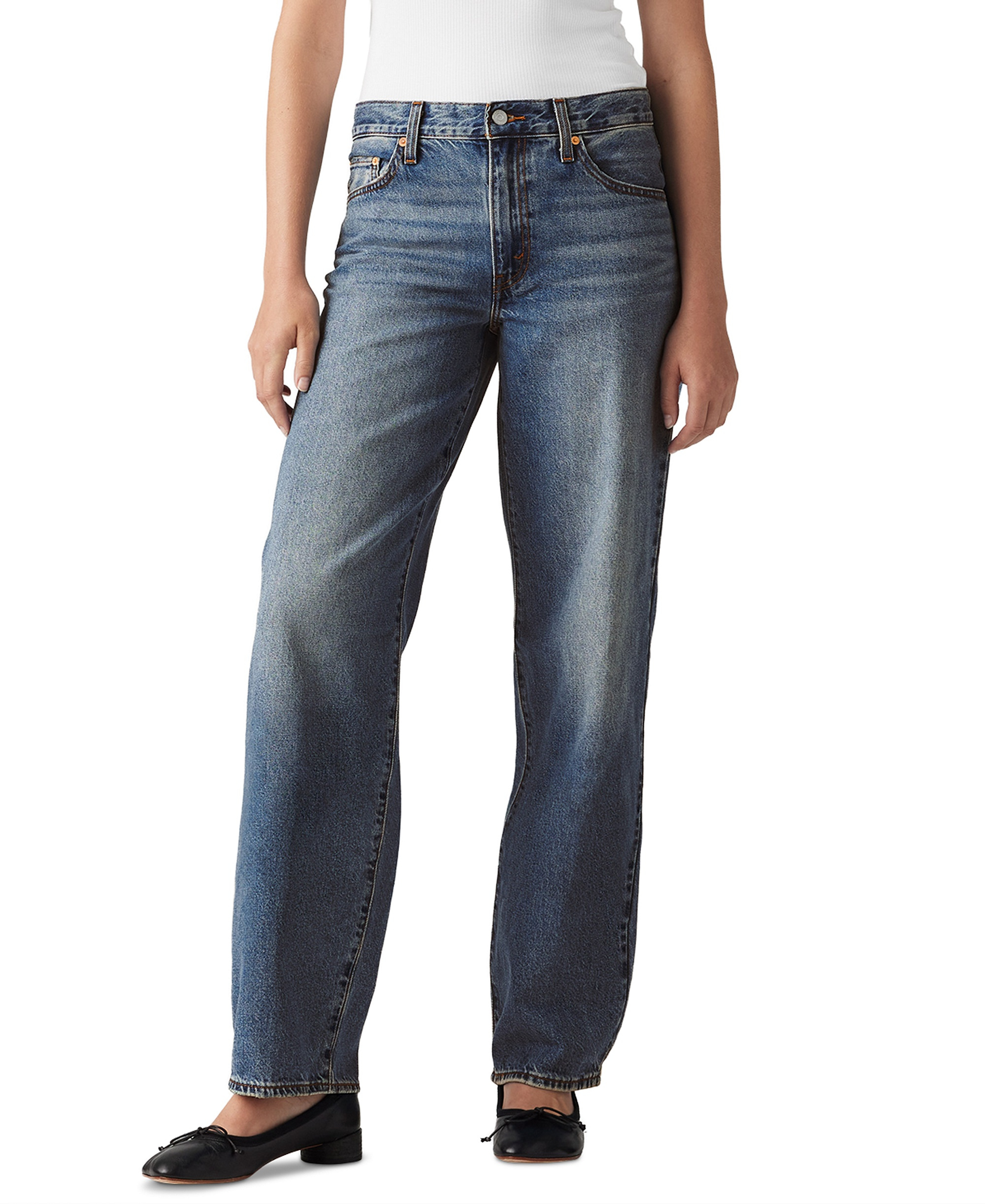 Levi's Premium Women's Mid-Rise Baggy Dad Jeans - Shes Nice