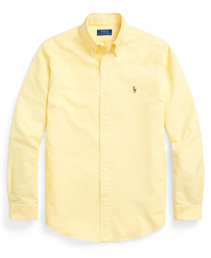 Polo Ralph Lauren Men's Classic-Fit Plaid Brushed Oxford Shirt - Yellow