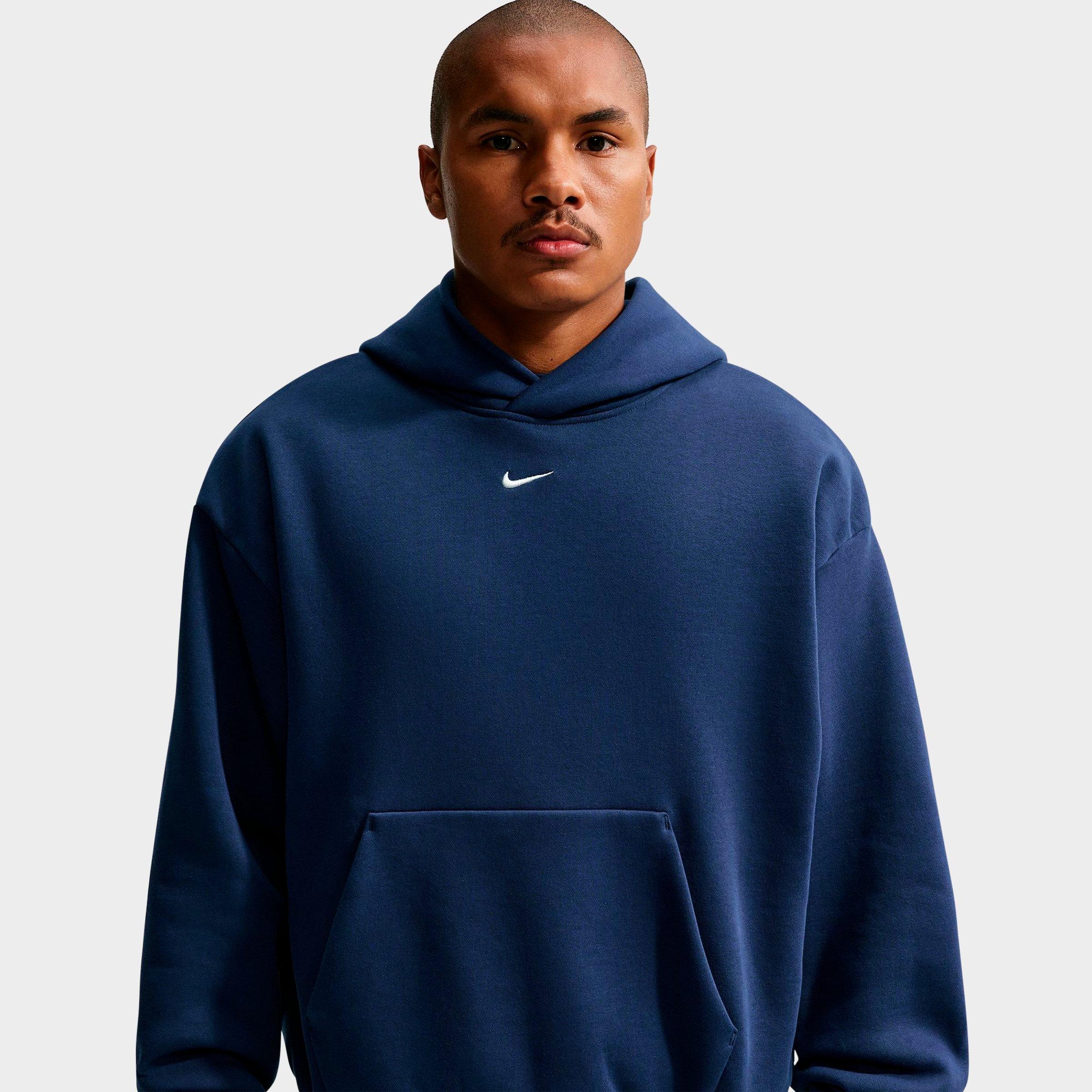 Men's Nithtke Solo Swoosh Pullover Hoodie - Midnight Navy/Sail