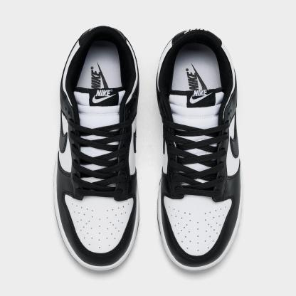 Men's Nike Dunk Low Retro Casual Shoes - Black/White/Black
