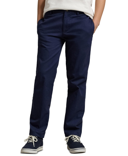 Polo Ralph Lauren Boys' 8-20 Straight-Fit Stretch Twill Pants - Aviator Navy