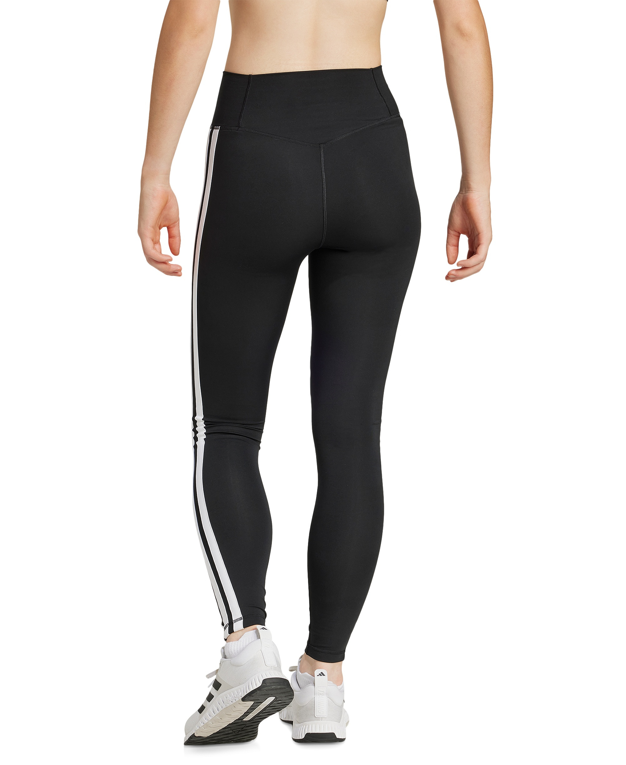 adidas Women's Optime Essentials 7/8 Leggings - Black/Pink