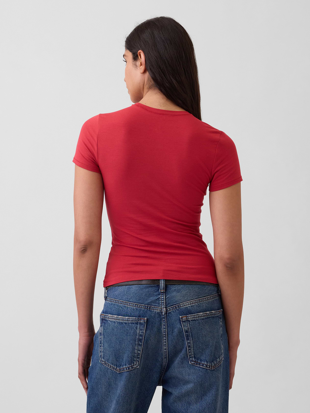 CloseKnit Jersey T-Shirt - Chakra red