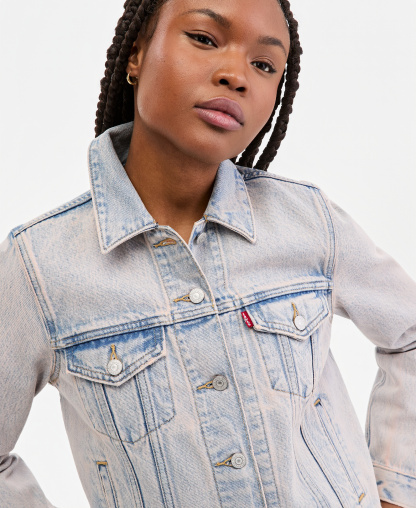 Levi's Women's Original Cotton Denim Trucker Jacket - Rose Water Trucker