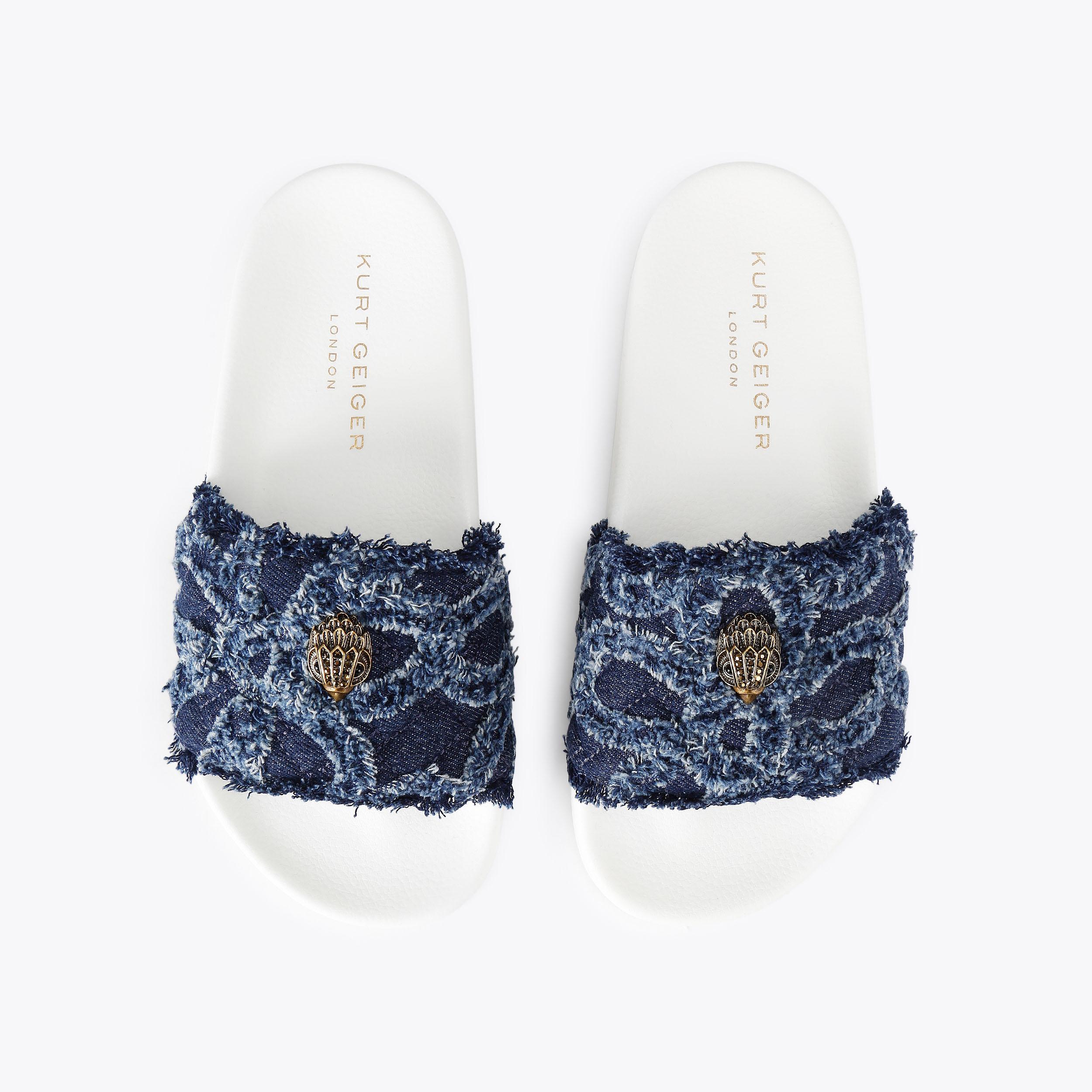 Kurt Geiger London Meena Eagle Sandal - Blue - view 3