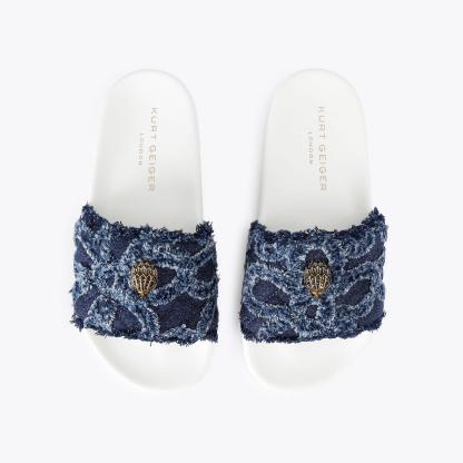 Kurt Geiger London Meena Eagle Sandal - Blue - view 3