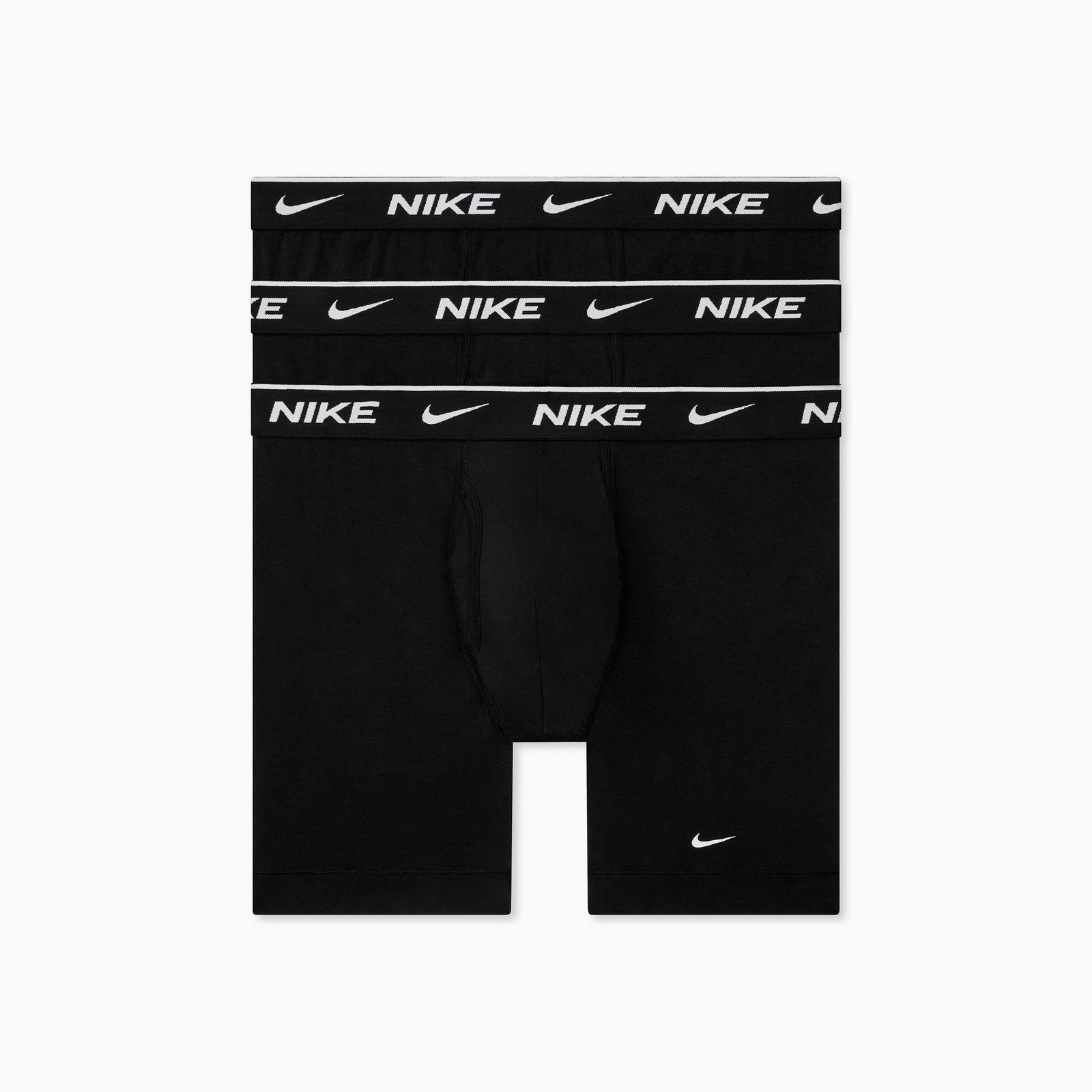 Men's Nike Stretch Cotton Boxer Briefs (3-Pack) - Black/Black/Black (KE1276-001)