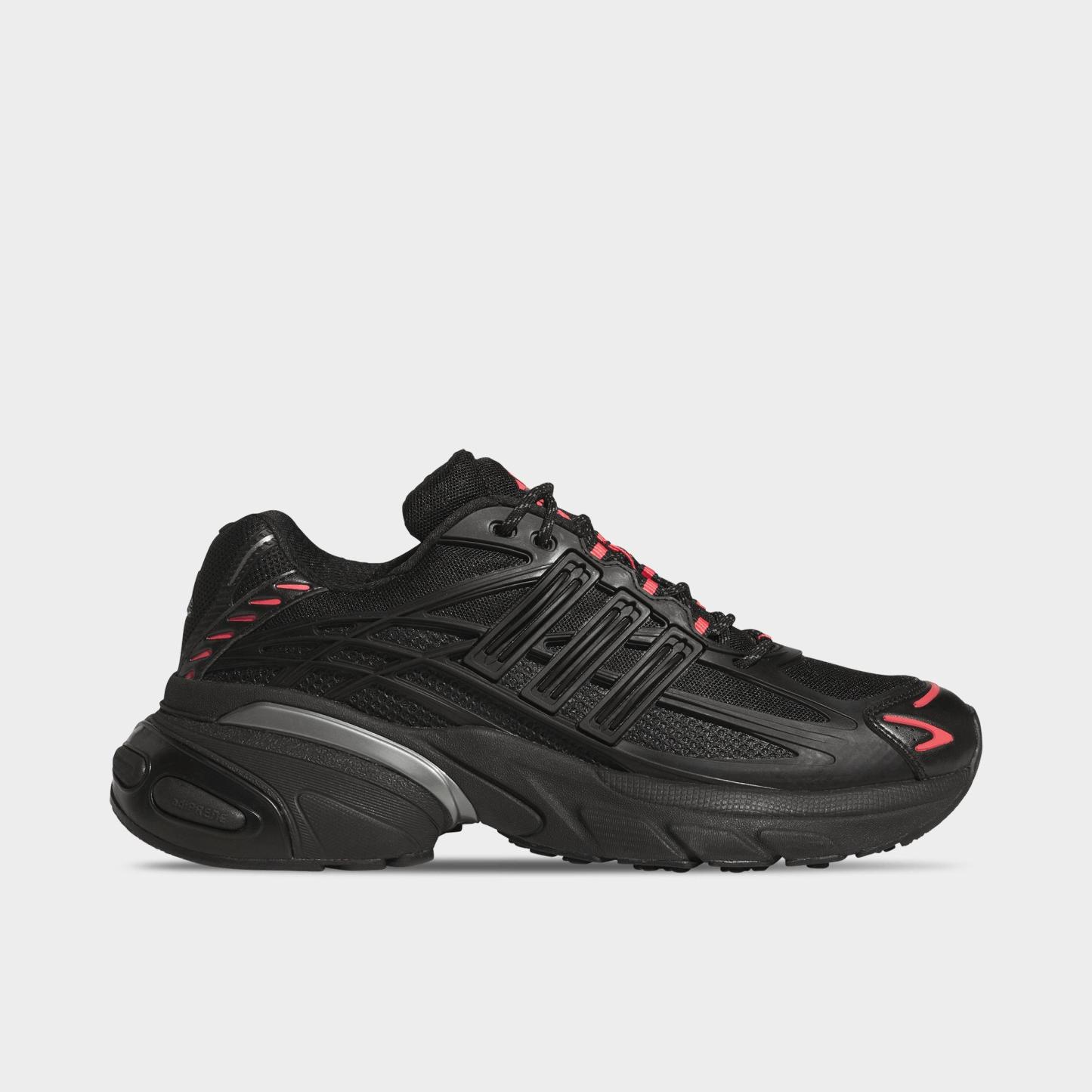 Men's adidas Adistar XLG 2.0 Casual Shoes - Part 1 - Core Black/Core Black/Pure Turbo - Left shoe facing left. Outside of the shoe.