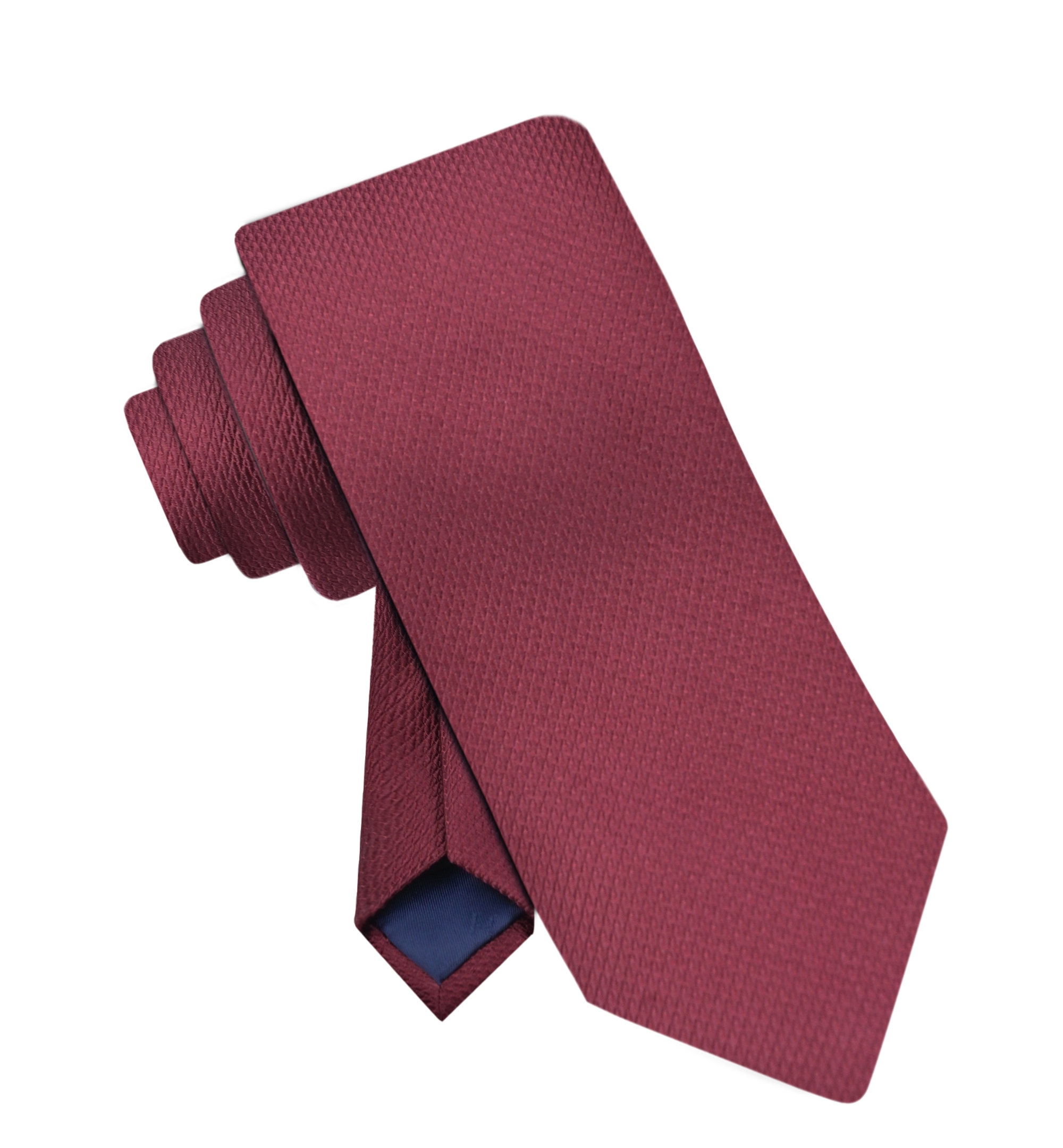 Tommy Hilfiger Men's Rope Solid Classic Tie - Burgundy