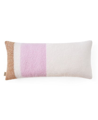 UGG® Simona Faux Mohair Bolster Decorative Pillow, 14" x 36" - Rosetta Stripe