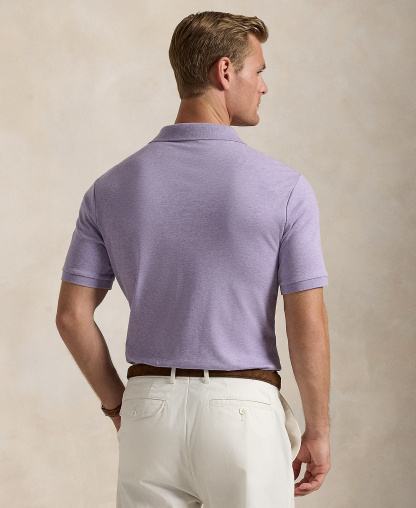 Polo Ralph Lauren Men's Classic-Fit Soft Cotton Polo Shirt - Purple Heather